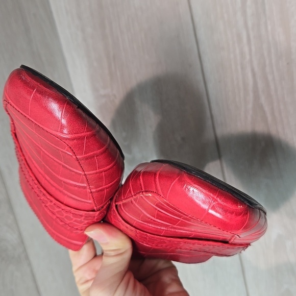 Zara Women Trafaluc Leather Square Toe flats mule shoes sz 38/8 - Picture 4 of 11